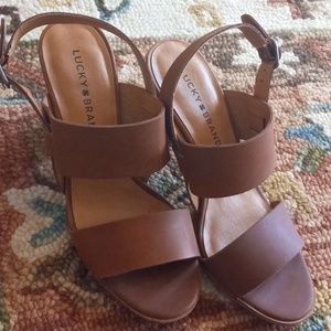 Lucky Brand Heels  6.5 Veneesha stacked heel sandal
